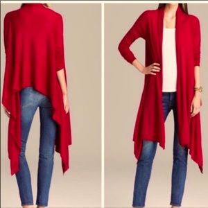 2 DKNY Cozy Sweater Red, M/L Silk/Cotton/Cashmere